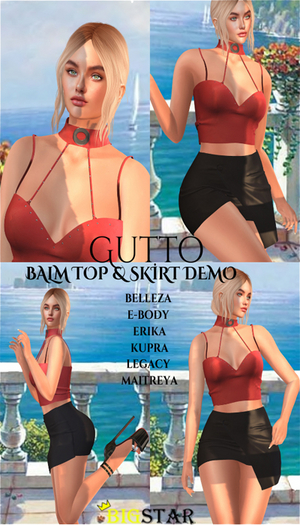 !GUTTO! BALM TOP & SKIRT  DEMO