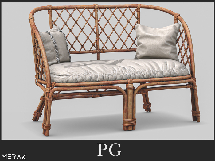 [Merak] - Rattan Patio Sofa(Light)  - PG