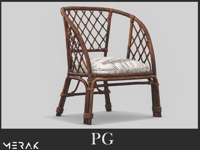 [Merak] - Rattan Patio Chair(Dark)  -PG