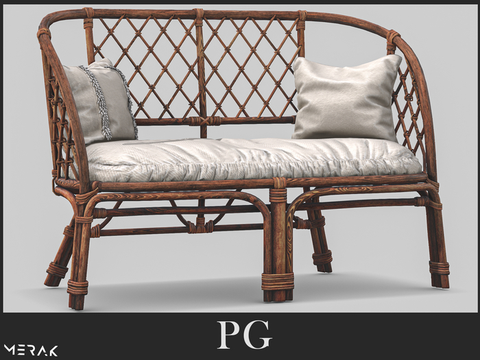 [Merak] - Rattan Patio Sofa(Dark)  - PG