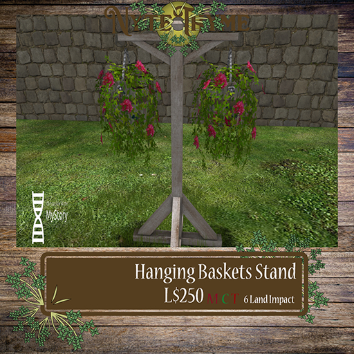 -Nytethyme- Hanging Baskets Stand Box