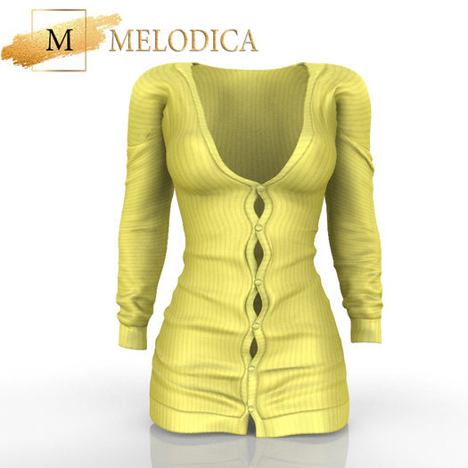 Yellow Sweater Dress MAITREYA