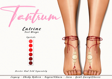 Tantrum - Catrine Foot Wraps - Lipsticks 