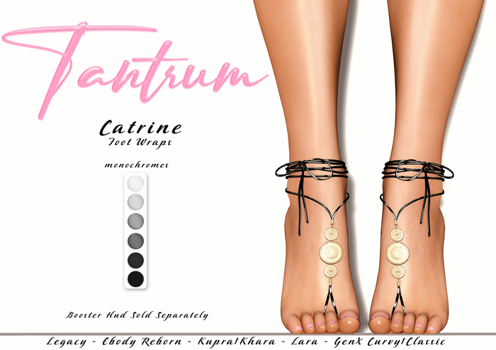 Tantrum - Catrine Foot Wraps - Monochromes 
