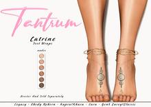 Tantrum - Catrine Foot Wraps - Nudes 