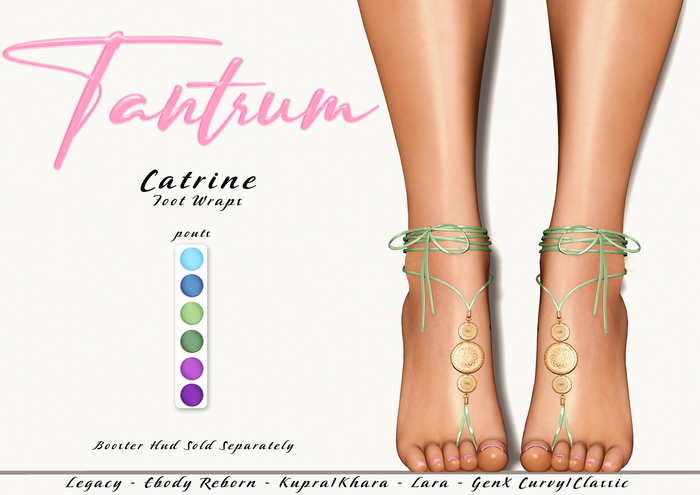 Tantrum - Catrine Foot Wraps - Pouts 