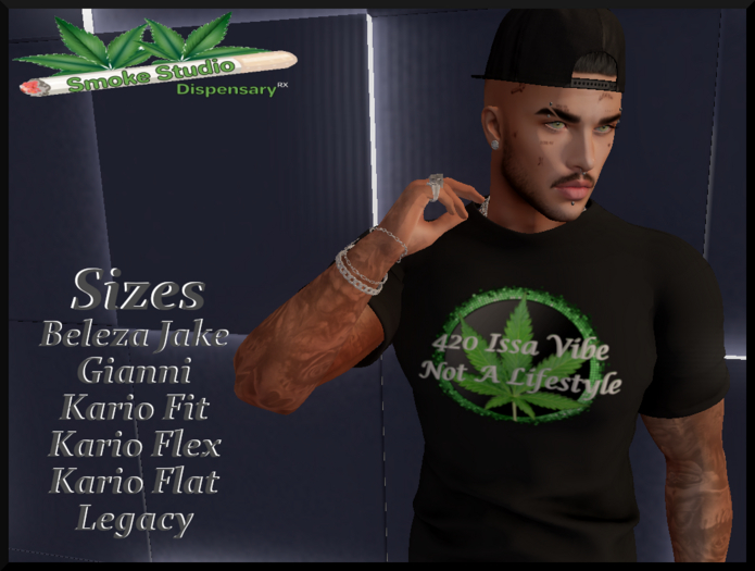 *SS* 420 VibeZ Tee (M) (Black)