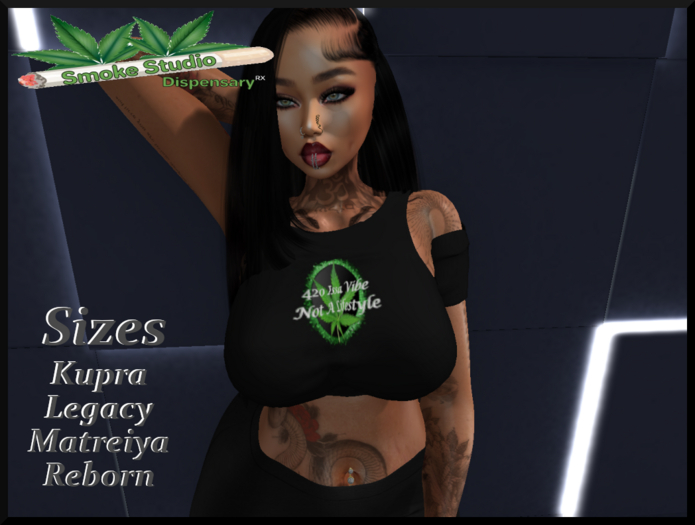 *SS* 420 VibeZ Tee (F) (Black)