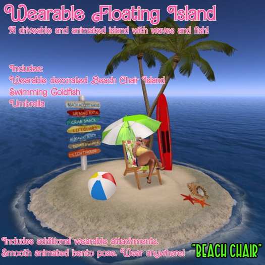 Wearable Floating Beach Chair Island  - BOXED