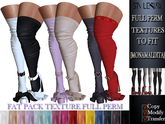 STYLES-22 [MONAMALDITA] Shoes  - TEXTURE FULL PERM -FatpacV1