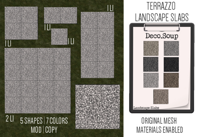 Deco Soup Terrazzo Landscape Slabs  