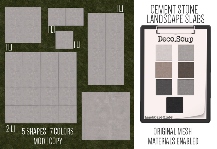 Deco Soup Stone Landscape Slabs   
