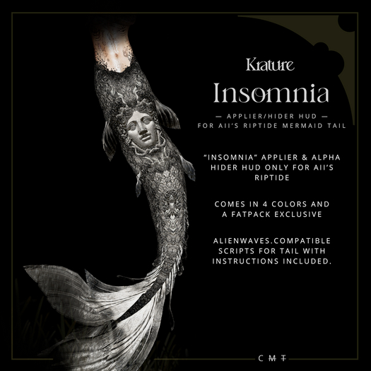 ((Krature)) - Insomnia - Riptide Applier HUD - Silver