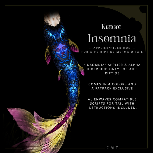 ((Krature)) - Insomnia - Riptide Applier HUDs - FATPACK + Neon