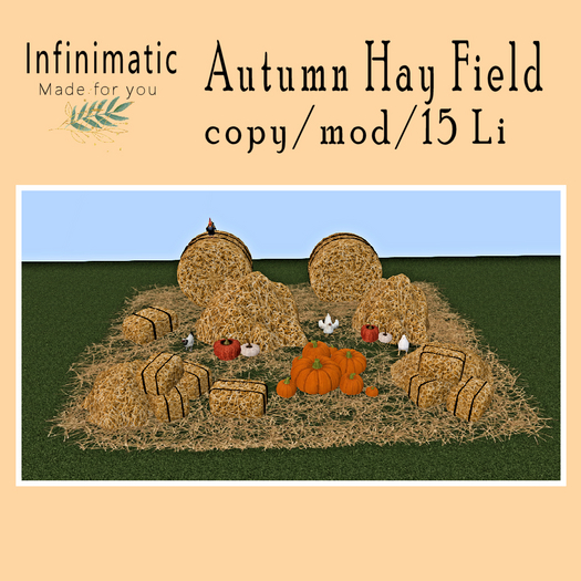 Autumn Hay Field Bagged