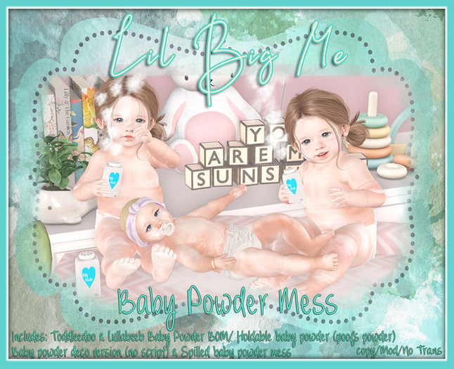 {Lil Big Me} Baby Powder Mess - BOM