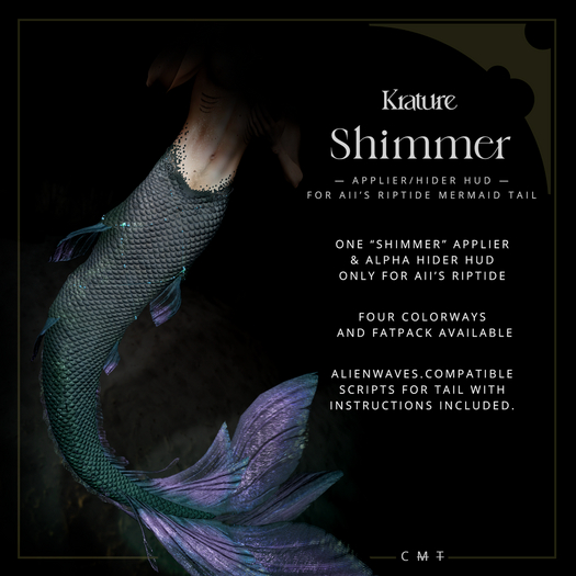((Krature)) - Shimmer - Riptide Applier HUD - Blue/Green