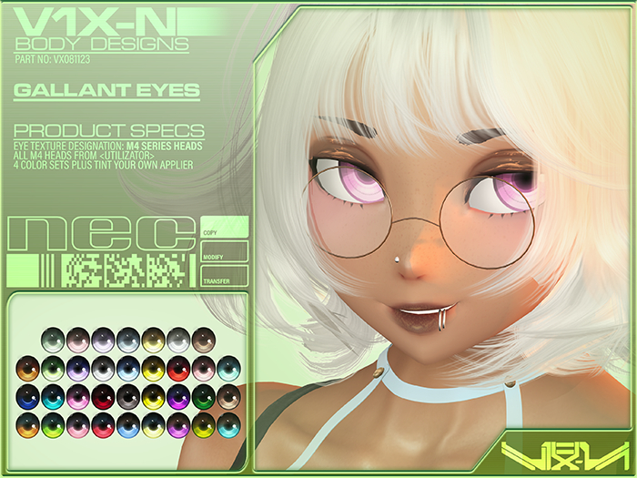 Second Life Marketplace V1XN Gallant Eyes M4