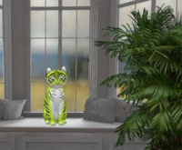 KittyCatS-Fur: Tiger! - Chartreuse-Size: Normal-Boy