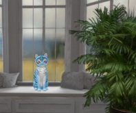 KittyCatS- Fur: Tiger! - Powder Blue-  Size: Normal-Boy 