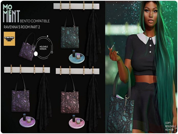 MOVEMENT - Wall hanger and candles - PURPLE WEAR ME TO UNPACK*