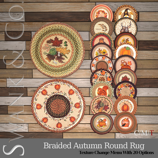 Swank & Co. Braided Autumn Round Rug V2