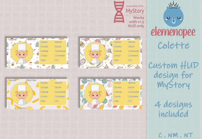 .LMNOP. Colette // MyStory Custom HUD Designs
