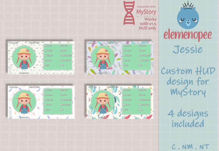 .LMNOP. Jessie // MyStory Custom HUD Designs