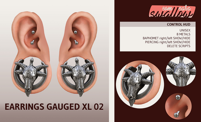 ^^Swallow^^ DEMO Earrings Gauged XL02 (f/m)