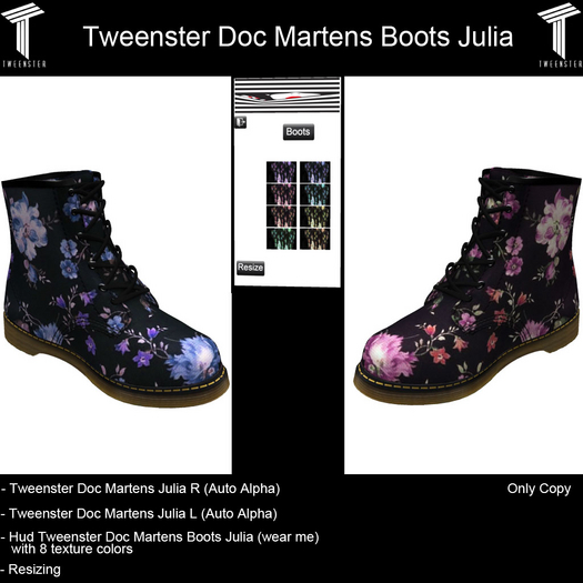 Tweenster Doc Martens Boots Julia (Auto Alpha)