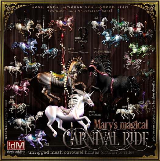 22 RARE !dM CarnivalRide **CELESTIAL** (BOX)