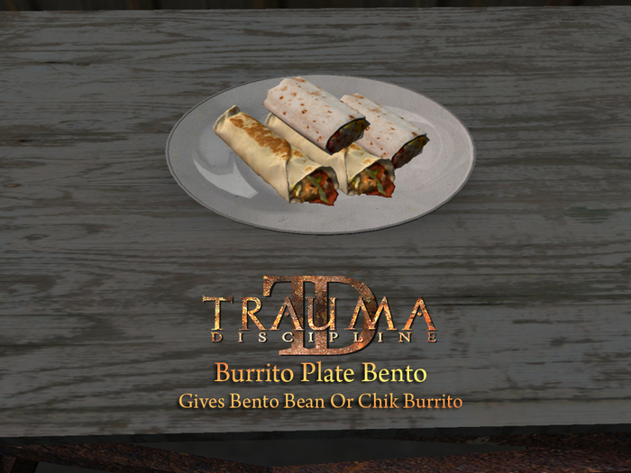 TRAUMA Burrito Plate Bento 