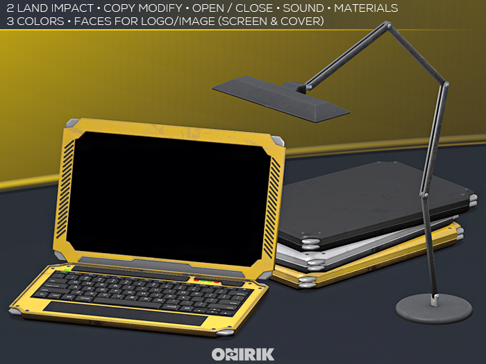 ONIRIK - Sci-fi Laptop (Open/Close - Decoration)