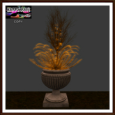 Halloween - Brown Urn with Lights