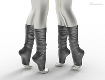 Grey Knit Legwarmers