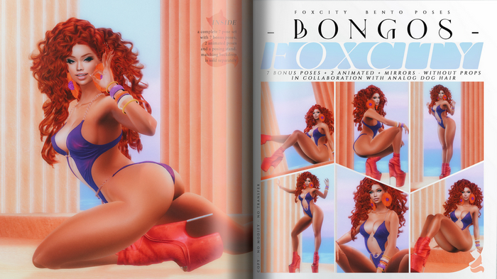 FOXCITY. Bongos Bento Pose Set