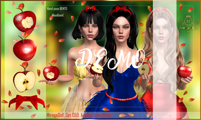 DEMO MirageDoll .Set 059: Apples Snow White(5 MIN)