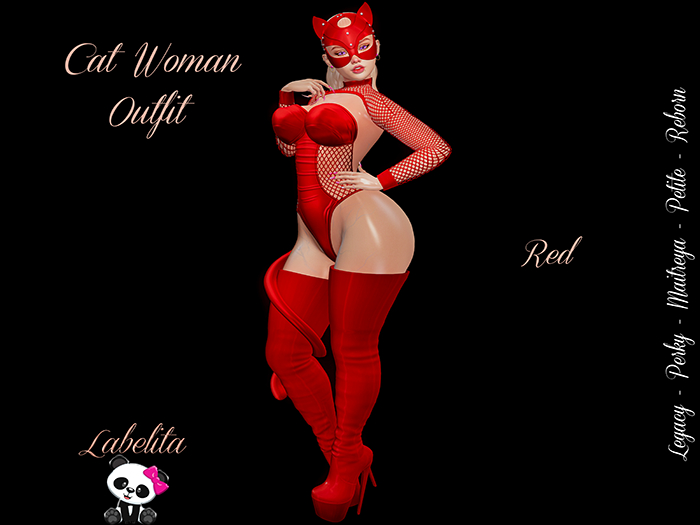 [LABELITA] Cat Woman Outfit Red