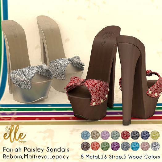 Slipper - Farrah Paisley Sandals