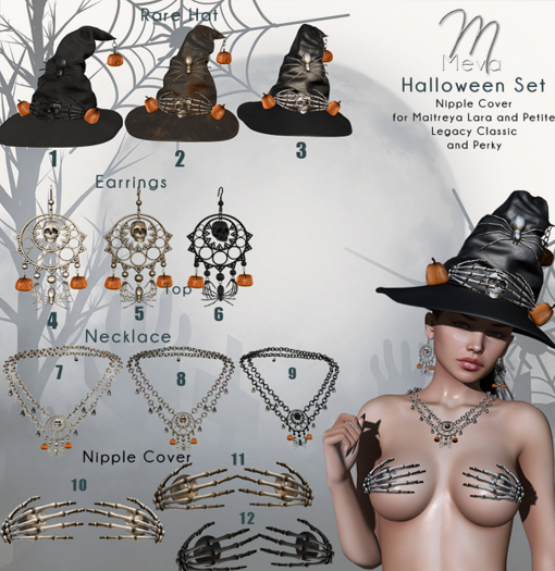 11.Meva Halloween Nipplecover bronze