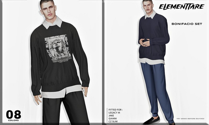 [Elementtare] Bonifacio Sweatshirt -Fatpack