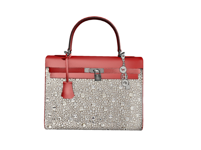 Hollyhood Crystal Bag Red