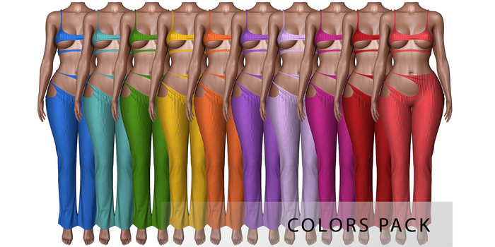 Lilleth. COLD Top & Pants Colors GenX Curvy