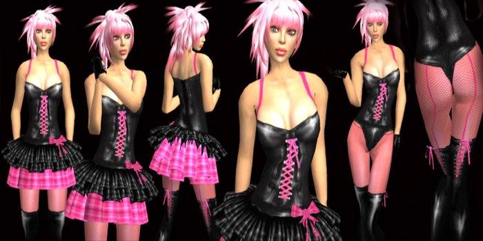 Pretty On The Inside Latex Outfit