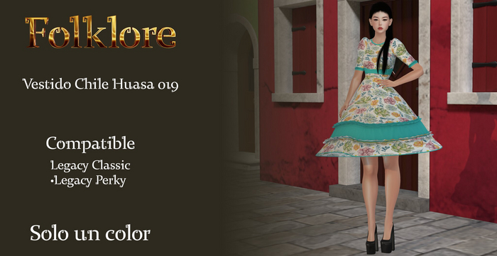Folklore: Vestido Chile Huasa 019