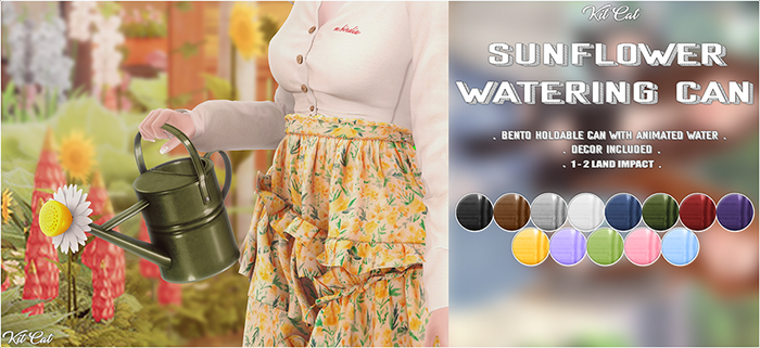 KitCat - Sunflower Watering Can (Fatpack)