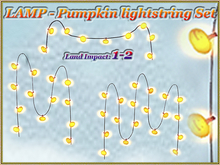 LAMP - Pumpkin lightstring Set (1-2 LI) (Full perm)
