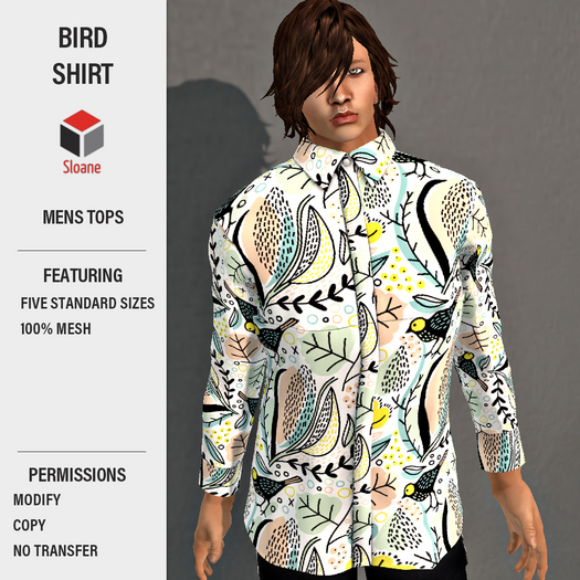 Sloane . Bird Shirt
