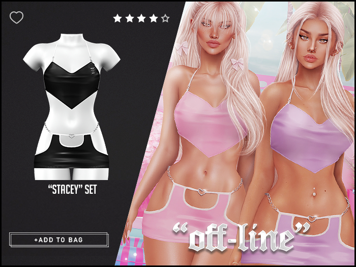 "Off-Line" x "Stacey" Set / Black