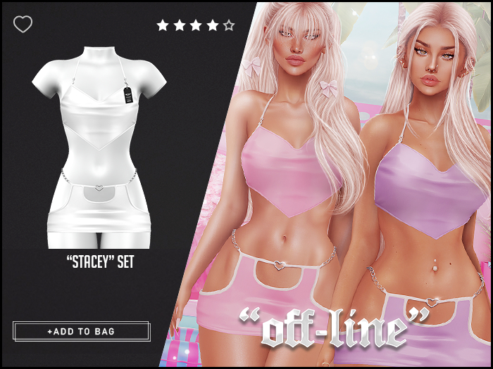 "Off-Line" x "Stacey" Set / White